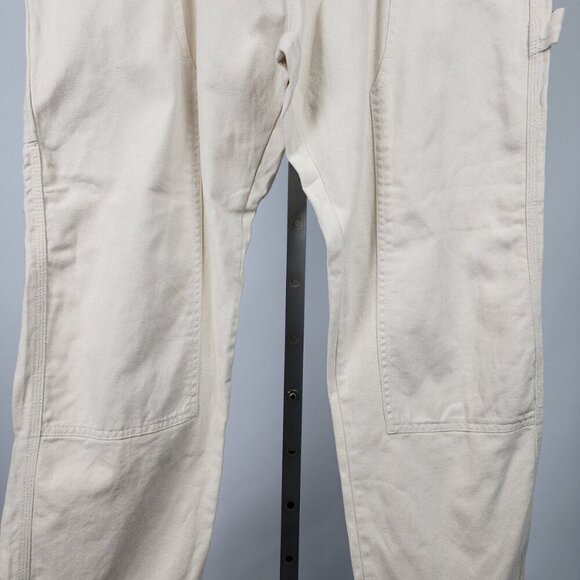 WXYZ Men Cream Denim Carpenter Loose Fit Pants Size 36 - Picture 3 of 9